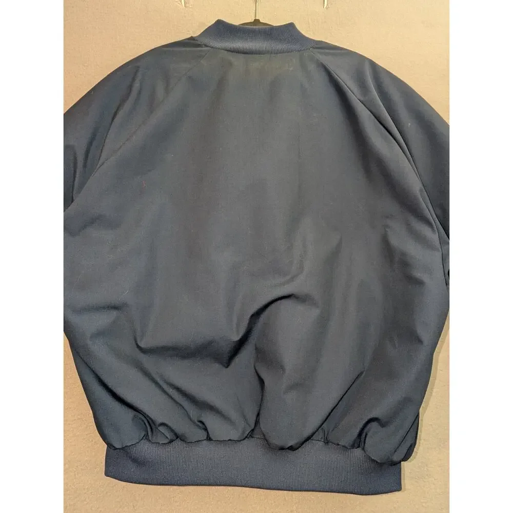 Vintage WestArk Jacket Mens XL Blue Canvas Bomber USA Workwear Telecommunication
